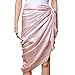 QBSM Womens Large Soft Silky Bridal Evening Wedding Party Wrap Scarf Shawl Pink