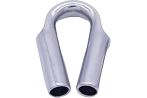 MarineNow Wire Rope Tube Thimble 316 Stainless Steel Choose Size and Quantity (16mm (5/8"), 02-Pack)
