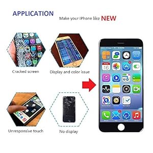 Brinonac Display per iPhone 8 Plus Schermo Nero 5,5 Pollici LCD Touch Screen Frame Vetro Schermo Kit Smontaggio Trasformazione Completo di Ricambio Utensili Inclusi - immagine 6