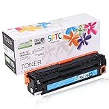 SPTC Replacement For HP 125A CB541A Toner Cartridge Compatible With CRG-116 CP1215 CP1210 CP1515N CP1518NI CM1312nfi CM1300 CM1312 MFP HP Color LaserJet Cyan 1,400 Pages High Yield