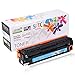 SPTC Replacement For HP 125A CB541A Toner Cartridge Compatible With CRG-116 CP1215 CP1210 CP1515N CP1518NI CM1312nfi CM1300 CM1312 MFP HP Color LaserJet Cyan 1,400 Pages High Yield