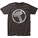 Impact Merchandising Thor Marvel Superhero Comics Distressed Icon Adult Fitted Jersey T-Shirt Tee Coal