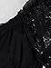 Anna-Kaci Peasant Maiden Boho Inspired Cap Sleeve Lace Trim Maxi Dress, Black, Large
