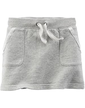 Girl French Terry Skirt; Grey; 18 Months