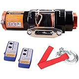 ORCISH 12V 4500lb Electric ATV UTV Synthetic Rope Winch Kits