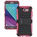 Galaxy J7 V Case, Galaxy J7 Prime Case, Galaxy J7 Perx Case, Galaxy J7 Sky Pro / Galaxy Halo Case, OEAGO Samsung Galaxy J7 2017 Case Tough Rugged Dual Layer Protective Case with Kickstand - Hot Pink