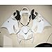 XFMT Motorcycle White Unpainted ABS Plastic Fairing Cowl Bodywork Set Compatible with Honda CBR600F4I CBR 600 F4I 2001 2002 2003