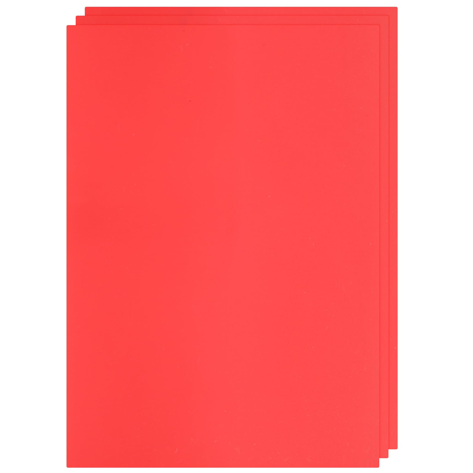 PATIKIL Rubber Stamp Sheets, 3Pcs 11.7x8.3 Soft Rubber Stamp Carving Block A4 Size Stamp Sheet for Laser Engraving Machine Rubber Stamps Ink Stamp Pads, Red