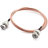 SDTC Tech BNC Male to BNC Male HD-SDI Cable RG316 RF Coaxial Coax Antenna Pigtail Jumper 50 Ohm BNC Connector Adapter (3 feet