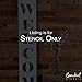 Extra Large 52 inch Welcome Stencil for Painting on Wood | Ideal for 5ft Vertical Porch Sign (Rustic Farmhouse Entrance Sign) French Country Style