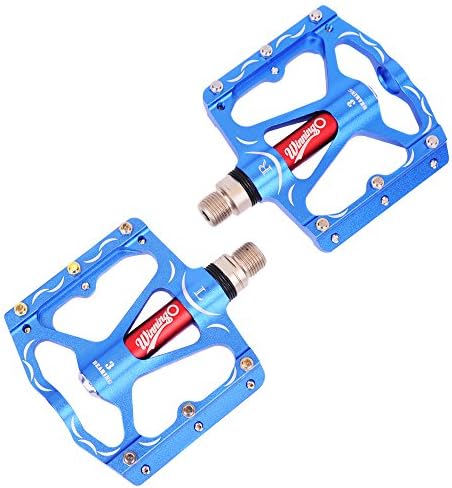 Winningo Mountain Bike Pedals Cycling Sealed Bearing Bike Pedals For Mountain BMX Road MTB Bicycle (Blue)
