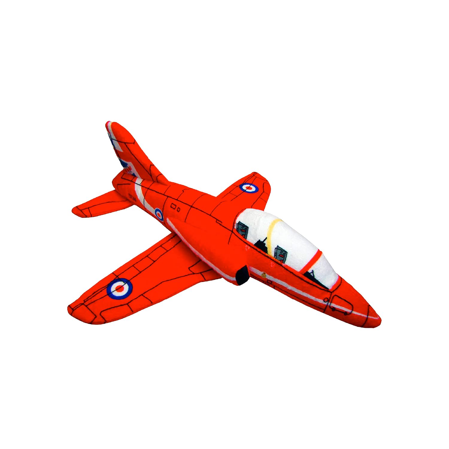 Red Arrows BAe Hawk Aircraft Soft Toy - Cute Plush Toy for Kids and Collectors - Iconic Plane Aviation gift