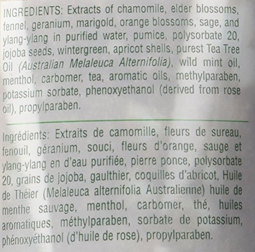 Introducing the perfect solution to get rid of rough and dry skin, the Natural Herbal Exfoliating Treatment! It is a specially formulated treatment enriched with rare earth pumice granules that gently scrub away the dirt and impurities from your skin. The combination of cooling wild mint and wintergreen stimulates circulation, while the anti-fungal tea tree oil purifies your skin.