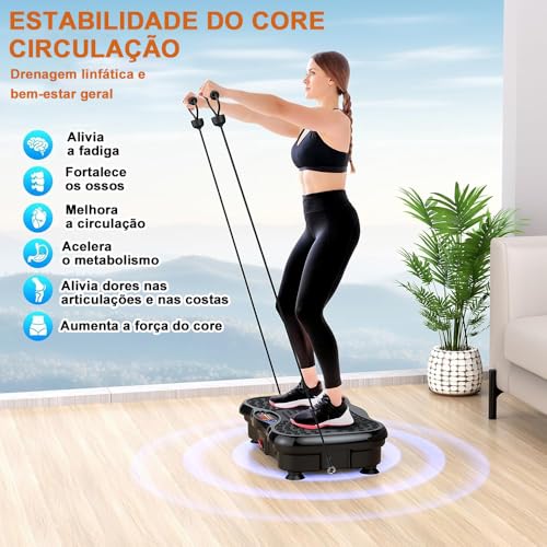 110-220V Plataforma Vibratória, Plataforma Vibracional, Equipamentos Esportivos, Vibration Plate Exercise Machine, Máquina de Exercício de Placa Vibratória, Vem com Controle Remoto, Home Gyms Workout