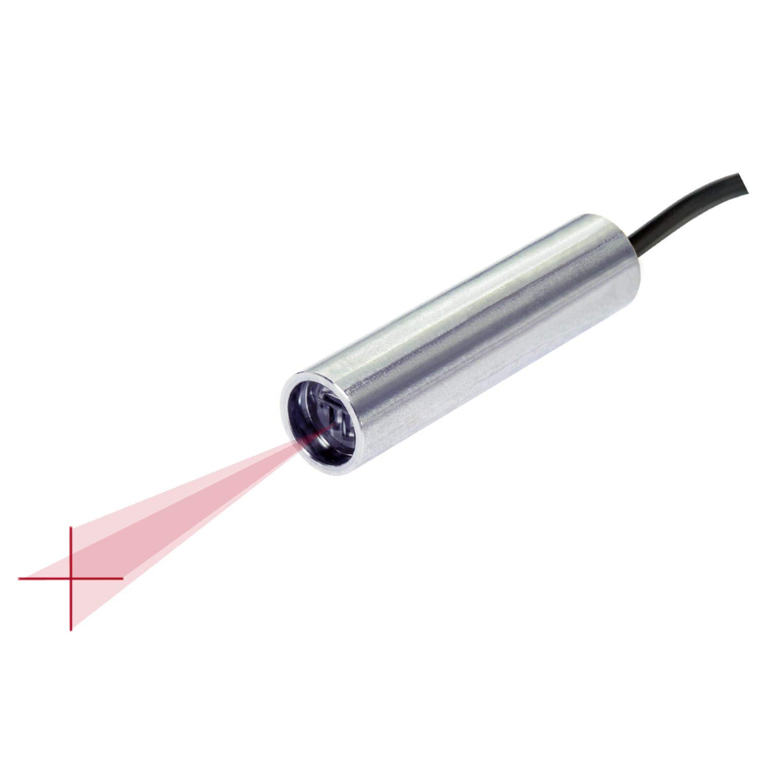 Laser Module VLM-635-59 LPO-D15-F40 Red Crosshair Laser Module with TTL Function Fan Angle 15° Uniform Line, Class I Laser, Less Than 0.39mW (Focus: 40cm)