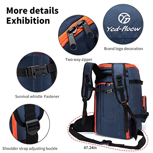 YCDFLOCW Ski Boot Bag Backpack, 50L Large Capacity WaterResistant