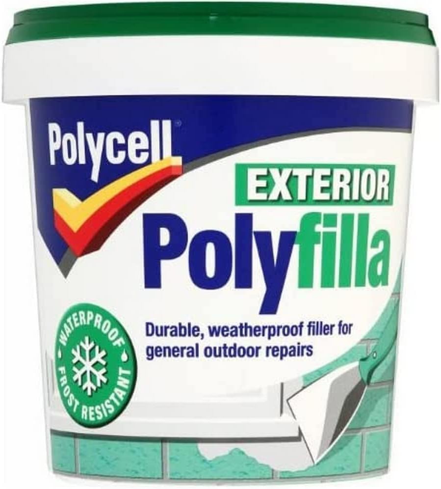 Polycell Exterior Ready Mixed Filler 1kg Polyfilla Multipurpose