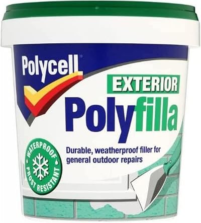 Polycell Exterior Ready Mixed Filler 1kg Polyfilla Multipurpose