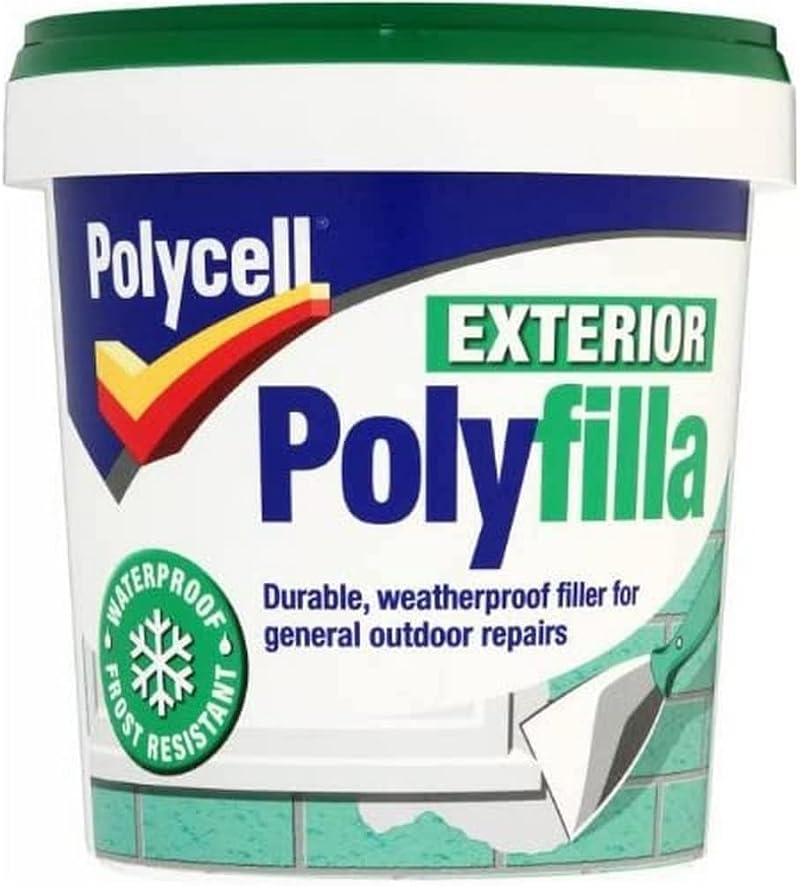Polycell Exterior Ready Mixed Filler 1kg Polyfilla Multipurpose
