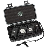 Mantello Reserve Cigar Travel Humidor and Cutters Cigar Gift Set