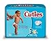 Cuties Jumbo Pack Diaper, Size 3, 144 Count