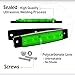 Meerkatt (Pack of 10) 3.8 Inch Green 6 LED Side Clearance Marker Light Indicators Lamp License Decoration Fender Rear Tail Trailer Truck Cap Camper Buses Pickup Vans ATV Lorries Jeep 12v DC Model TK12thumb 4
