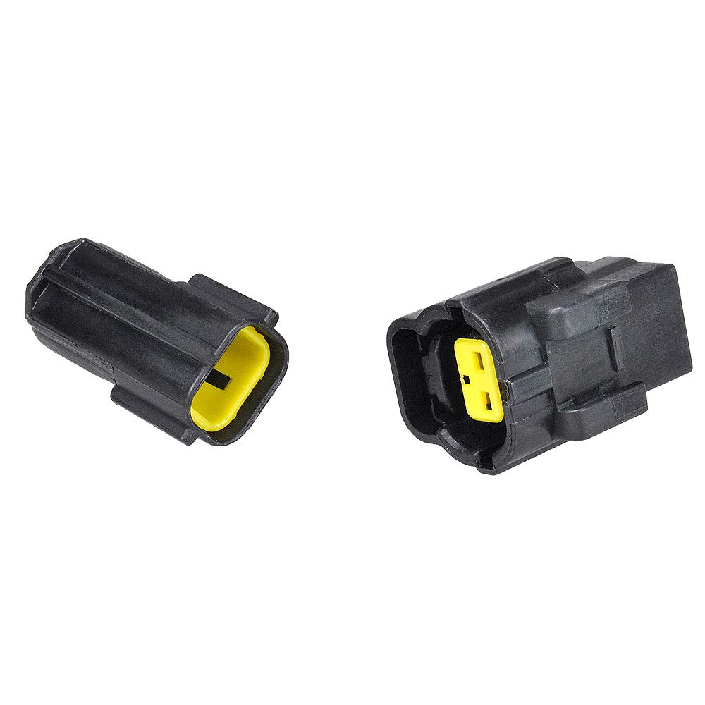 MUYI 5 sets Wire Cable Connector Plug Insert in 2-pins 1.8mm Series Waterproof Electrical kits Car HID with Terminal DJ70216Y-1.8-21/11 (2 Pins)