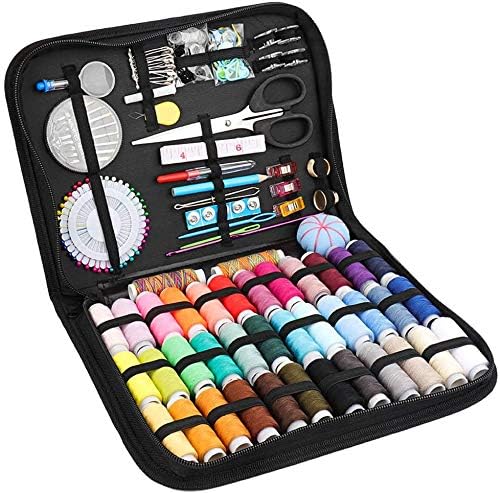 Sewing Kits for Adults,Kids and Beginners, Perskii Premium DIY Sewing Supplies with 183pcs Sewing Accessories, 38 XL Threads, Needles - Portable Mini Sewing Repair Kits for Travel and Emergency