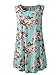 Veranee Women's Sleeveless Swing Tunic Summer Floral Flare Tank Top X-Large 6-2