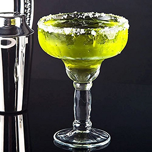 Margarita Glass 13.5oz. Set of 6 - Uniquely Shaped Margarita Glass Set for Women Thick Stems, An Elegant Appeal! Their Bold Sombrero-Inspired Shape Takes You South-of-the-Border., A Classic Choice