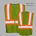SHORFUNE High Visibility Mesh Safety Vest with Pockets, Zipper and Hi Vis Reflective Strips, Yellow, ANSI Class 2, XXL