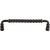 Top Knobs M674 Normandy Collection 8" Twisted Bar Pull, Patina Black