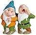 Westland Giftware Magnetic Ceramic Disney Snow White Bashful and Sleepy Salt and Pepper Shaker Set, 4-Inch