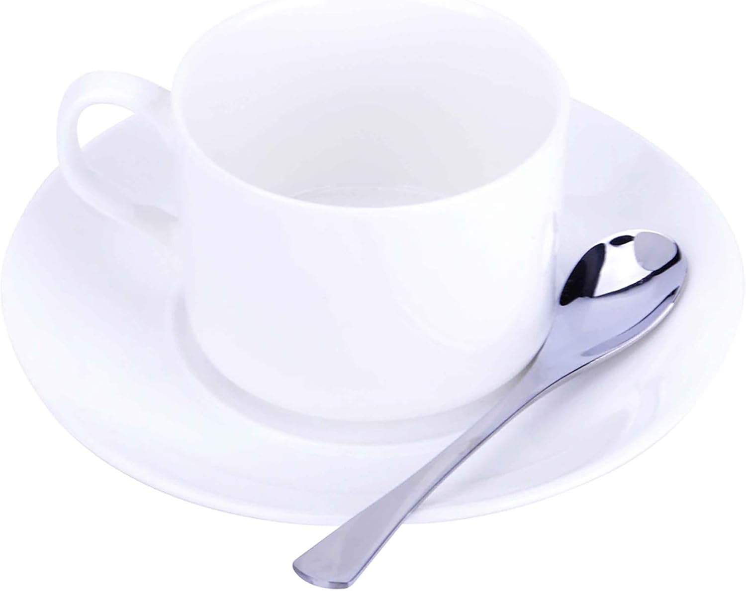 VANRA Teaspoon Set 4 PCS 4.9in Stainless Steel Coffee Spoon Small Spoons Dessert Spoon Set Silver Flatware Set - Image 5