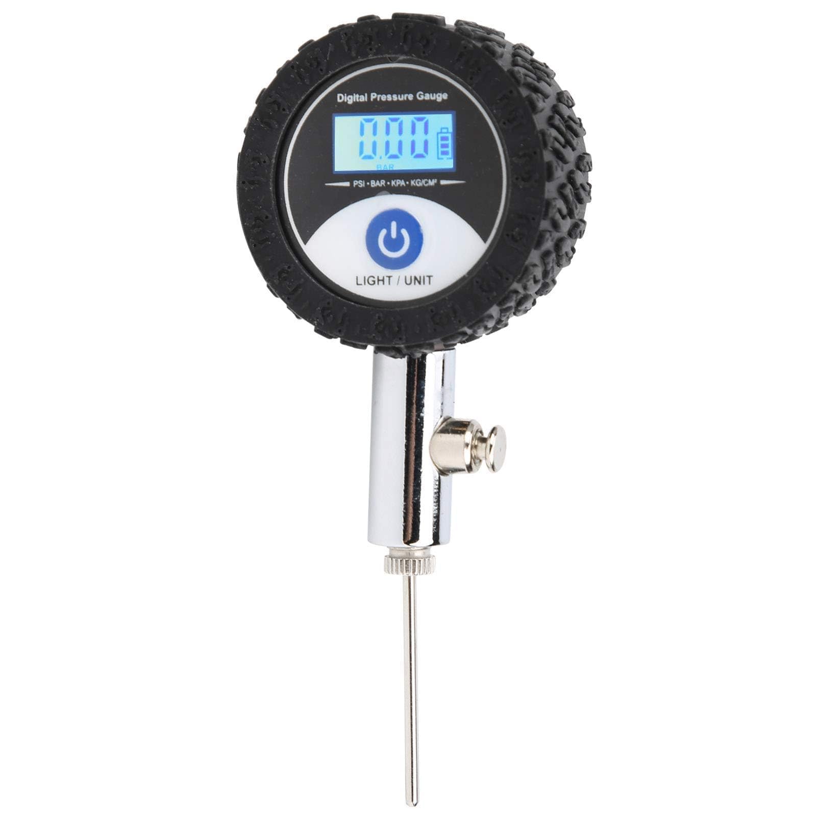 Ball Pressure Gauge with Accurate Pressure Gauge and Digital LCD Display for Football Basketball Volleyball Rugby