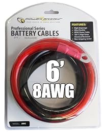 Power Bright 8 awg6 8 AWG Cables profesionales de inversor de 6 pies de la serie 800   1000 W