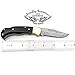 Beautiful Black Micarta 6.5'' Handmade Damascus Steel Brass Bloster Folding Pocket Knife Back Lock 100% Prime Quality