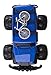 RC Truck Jeep Big Wheel Monster Remote Control Car with LED Headlights Ready to Run Includes Rechargeable Battery 1:16 Size Off-Road Beast Buggy Toy