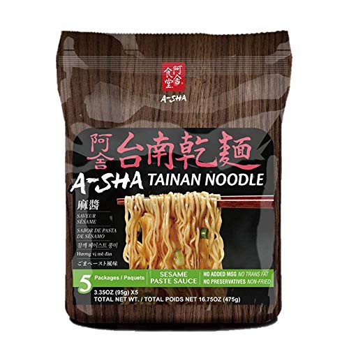 ASHA Healthy Ramen Noodles, Tainan Noodles with Sesame Paste Sauce