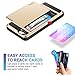 Vofolen Case for iPhone 6 Plus Case iPhone 6S Plus Case Wallet Impact Resistant Anti-Scratch Protective Shell Shockproof Rubber Bumper Cover Card Slot Holder Case for iPhone 6 Plus 6S Plus (Gold)