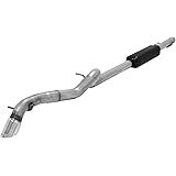 Flowmaster 817674 American Thunder 409S Single Rear Exit Cat-Back System with Moderate Sound