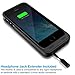 iPhone 5S Battery Case, iPhone 5 Battery Case - Maxboost Atomic S Portable Charger for iPhone 5/5S [MFI Certified] External Protective 2400mAh Battery Charging Juice Power Bank [Matte Black/Black]