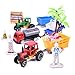 Fun Little Toys Farm Toys,Farm Cars Play Set with Tractors,Animals,Farmers,Wagons,SuperOIL and Accessories,Diecast Car Set for Kids,Beach Sand Toy for Boys and Girls.