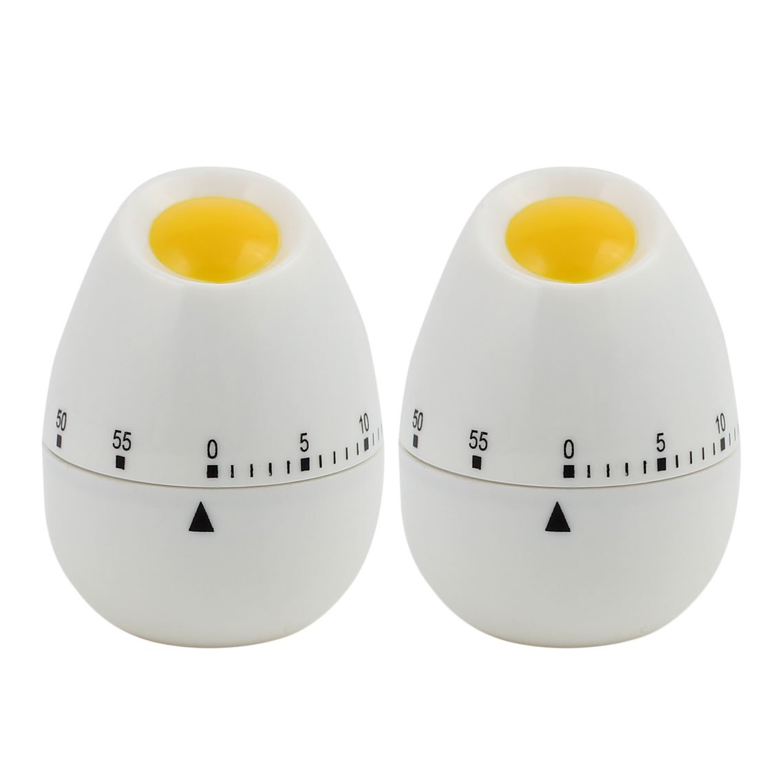 Sourcingmap 2Pcs 2.2x2.2x3-Inch 60 Minutes Mechanical Kitchen Salted Egg Timers