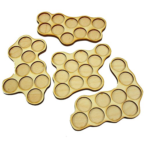 Horde Tray Set, 10-man 25mm Circle (Set of 4)