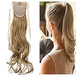 Haironline One Piece Tie Up Ponytail Clip in Hair Extensions Hairpiece Binding Pony Tail Extension for Girl Lady Woman