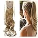 Haironline One Piece Tie Up Ponytail Clip in Hair Extensions Hairpiece Binding Pony Tail Extension for Girl Lady Woman