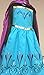 American Vogue Elsa Coronation Dress Costume + Cape + Gloves + Tiara Crown (7 Years, Blue-Purple)