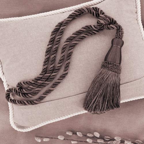 DÉCOPRO Set of 2 Elegant Hot Chocolate Curtain & Drapery Tassel Tieback|8 1/2 Inch Tassel, 30 Inch Spread (Embrace)|Style# TBC085 (8368)|Color: Sable Brown - E29