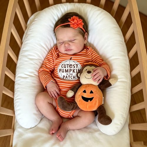 Anano Reborn Toddler Baby Dolls Silicone Full Body Girl 45CM Reborn Babies Silicone Full Body Realistic and Newborn Anatomically Correct with Implanted Hair